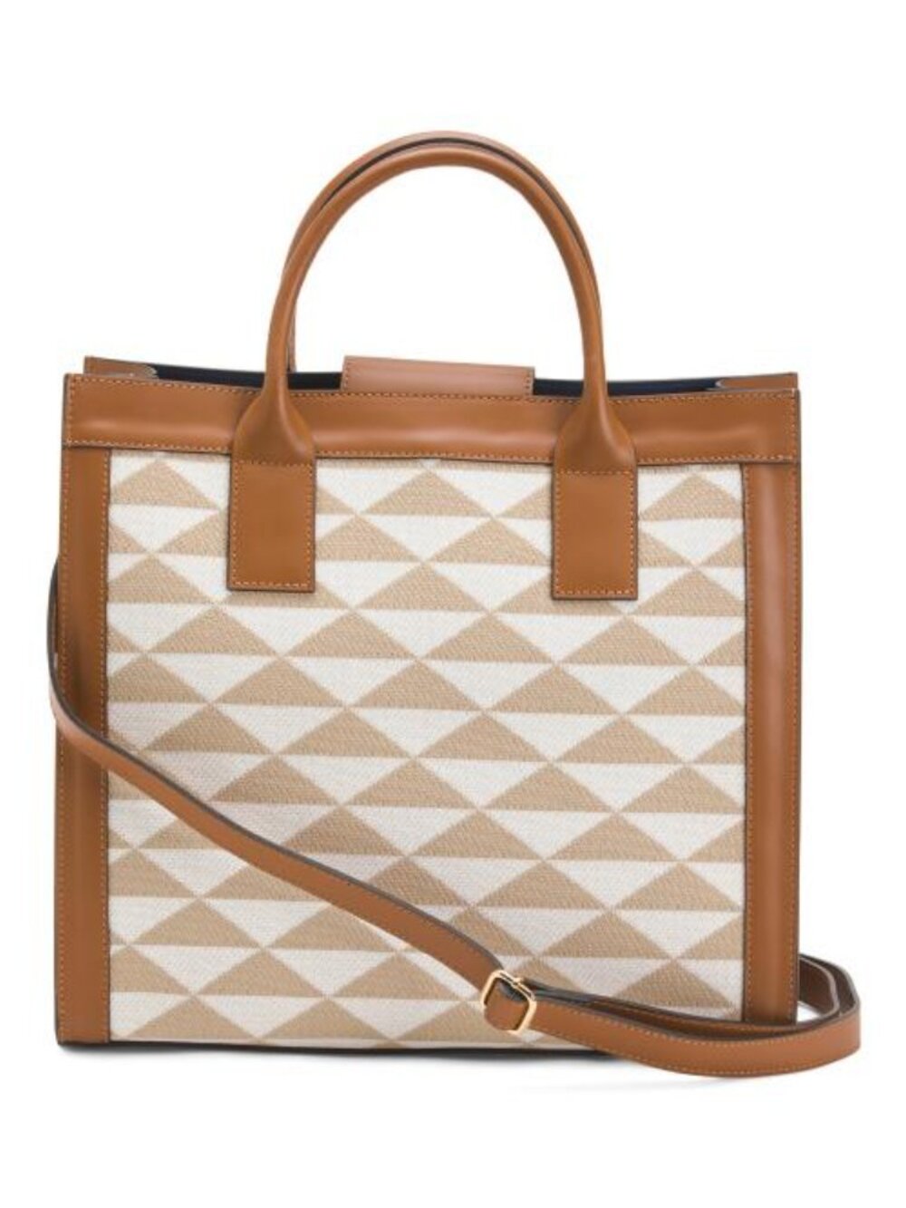 CHEVAL Made In Italy Leather Squared Satchel